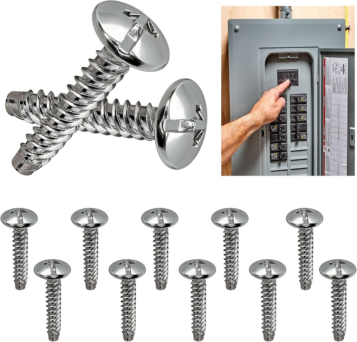 Tornillos cubierta panel eléctrico comp Eaton