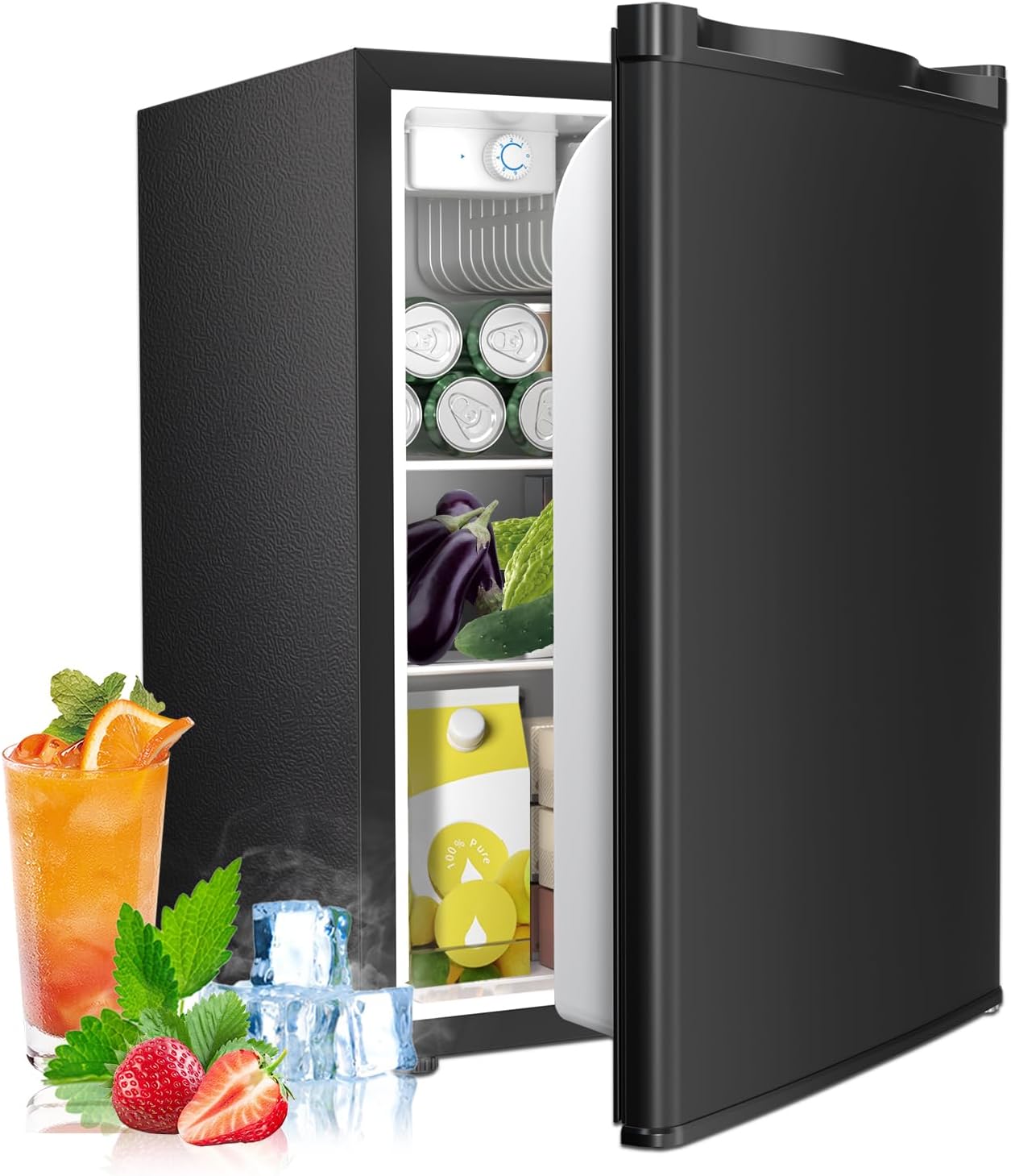 Refrigerador compacto 2.56pies cúbicos con congelador
