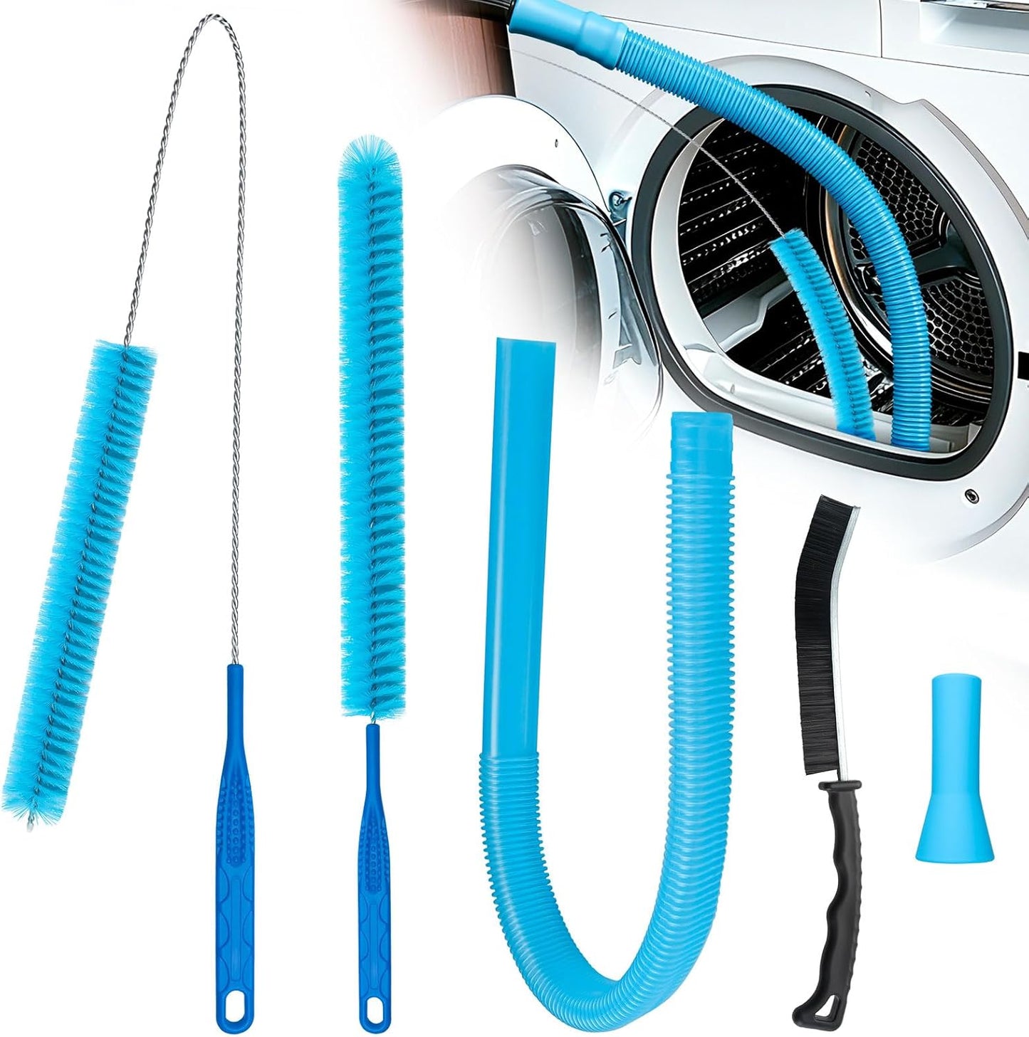Kit limpiador ventilación secadora con manguera cepillo pelusa