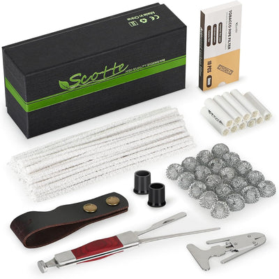 Kit accesorios tubería 50 limpiapipas 20 bolas metal 10 filtros 3en1