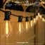Guirnalda luces exteriores 45ft 30 ST40 impermeable