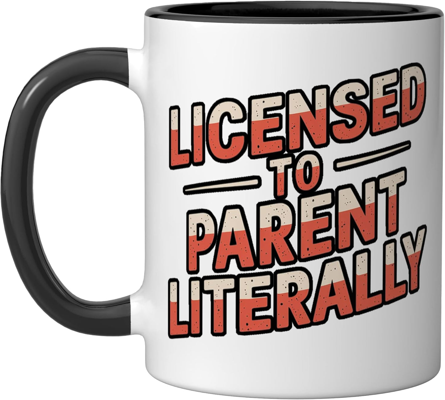 Taza de cerámica con licencia para padres literalmente adopción