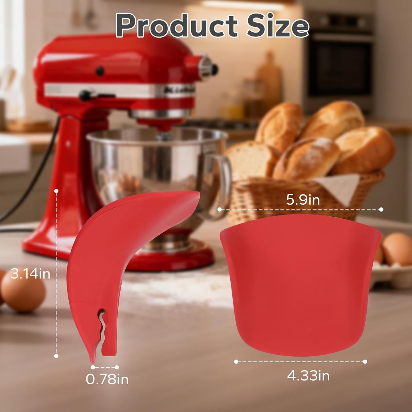 Embudo de cocina KitchenAid para batidora de 4.5 y 5 cuartos de galón sin salpicaduras