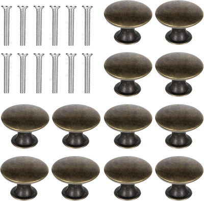 Manillas de mueble bronce antiguo set 12 para armarios cocina