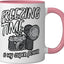 Taza Cerámica Fotografía Retro Rosa/Blanco