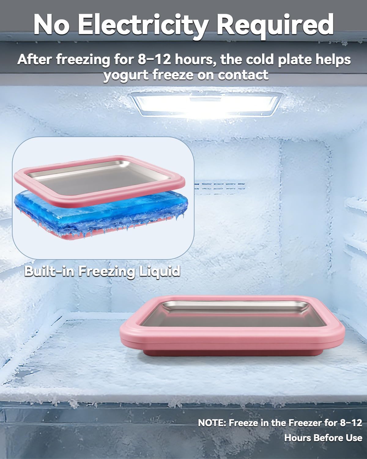 Máquina de helados enrollada manual acero inoxidable rosa