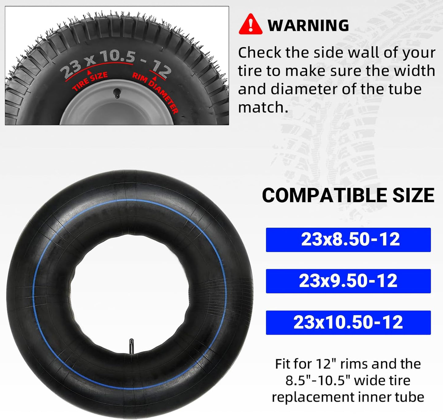 Tubos repuesto TR-13 para golf car 23x10.50-12