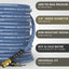 Manguera lavado 3/8pulg 75ft 4800PSI acero trenzado flexible