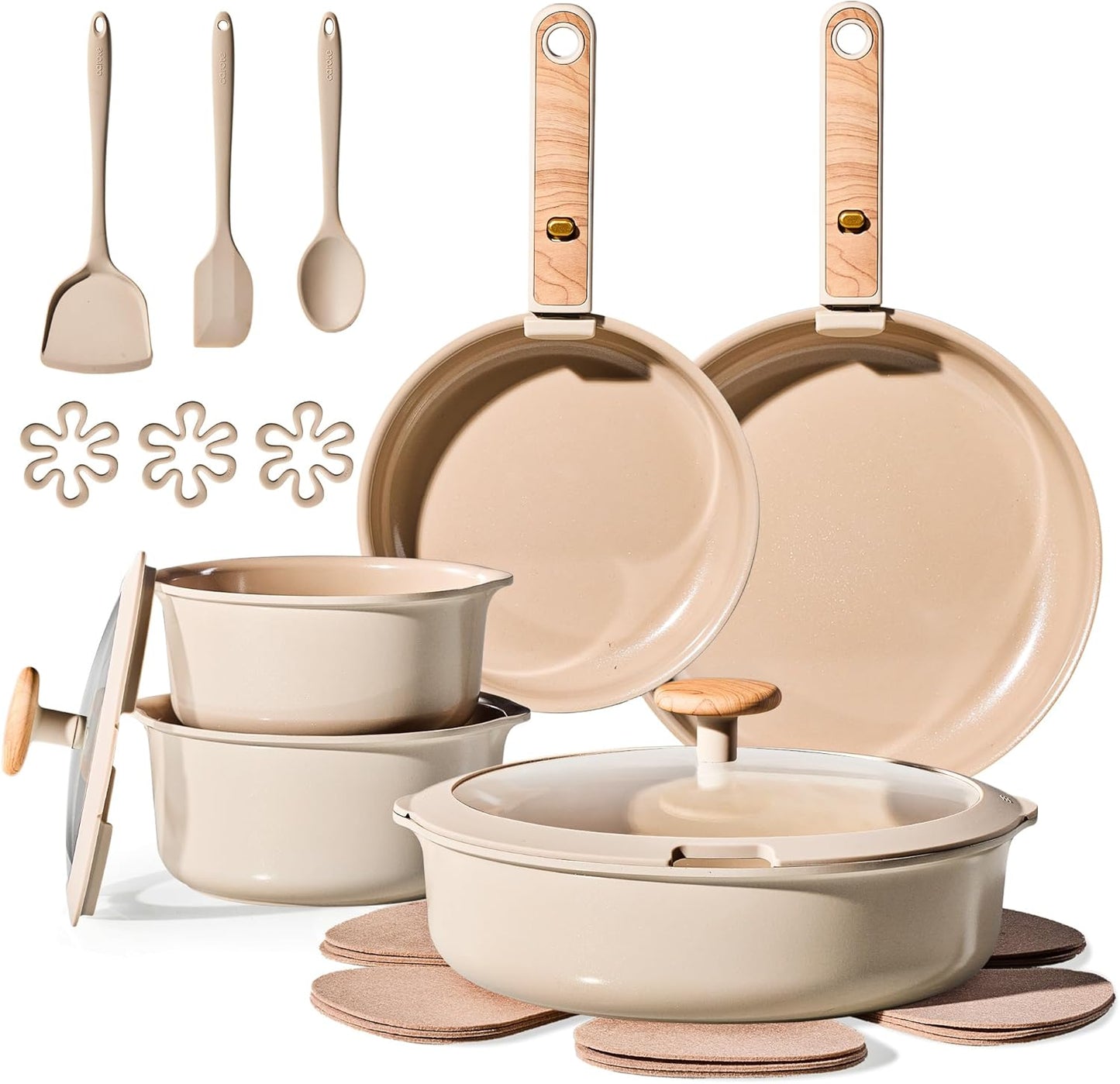 Set 19 Pzas Utensilios Cerámica Antiadherente