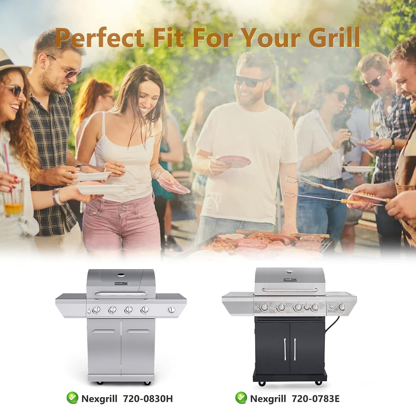 Repuesto quemadores parrilla Nexgrill 720-0864M kit 4