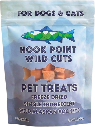Golosinas salmón Sockeye para perros y gatos grado humano omega 3