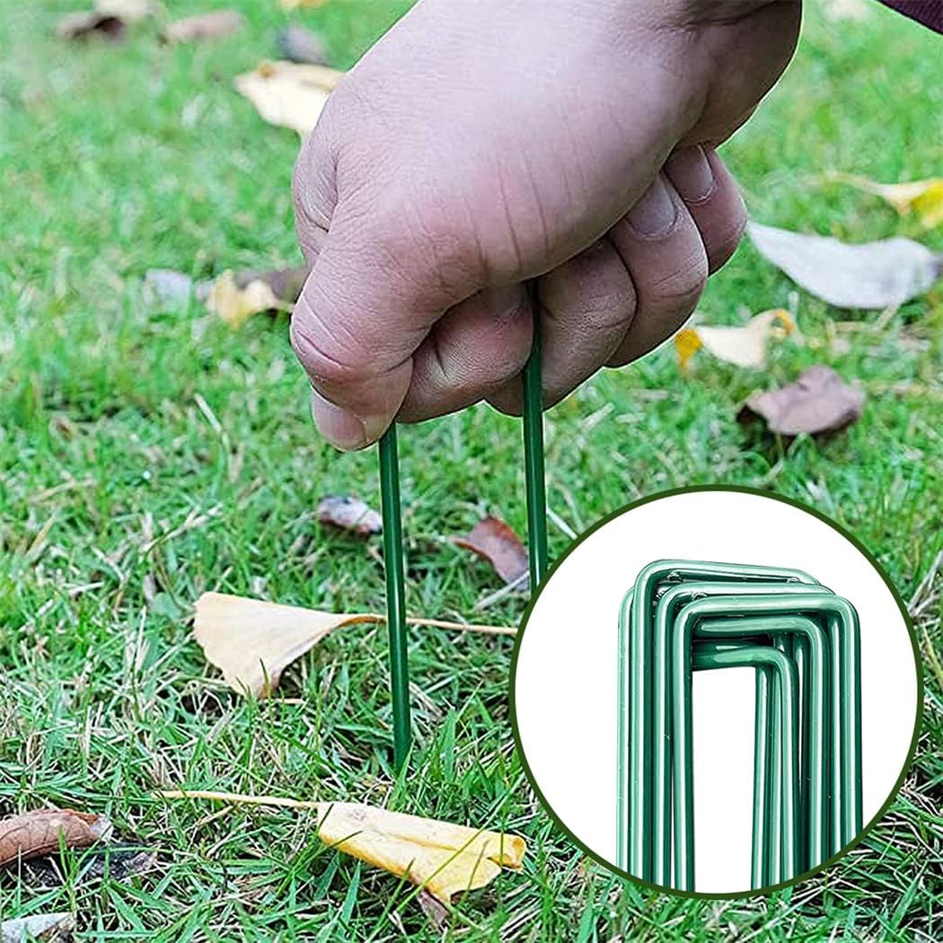 Estacas jardín anclaje césped 10 pzas