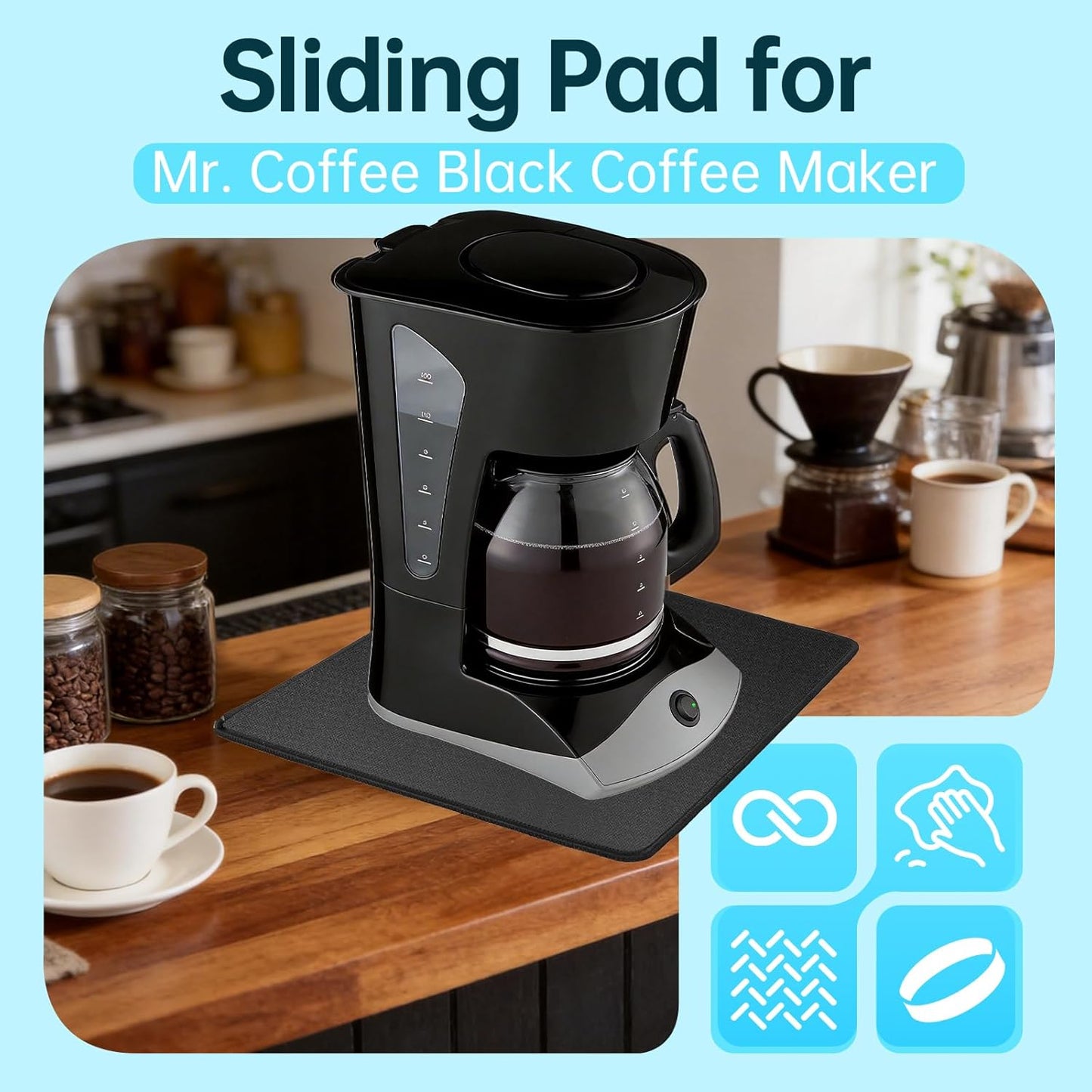Base antideslizante para cafetera Mr Coffee 12 tazas