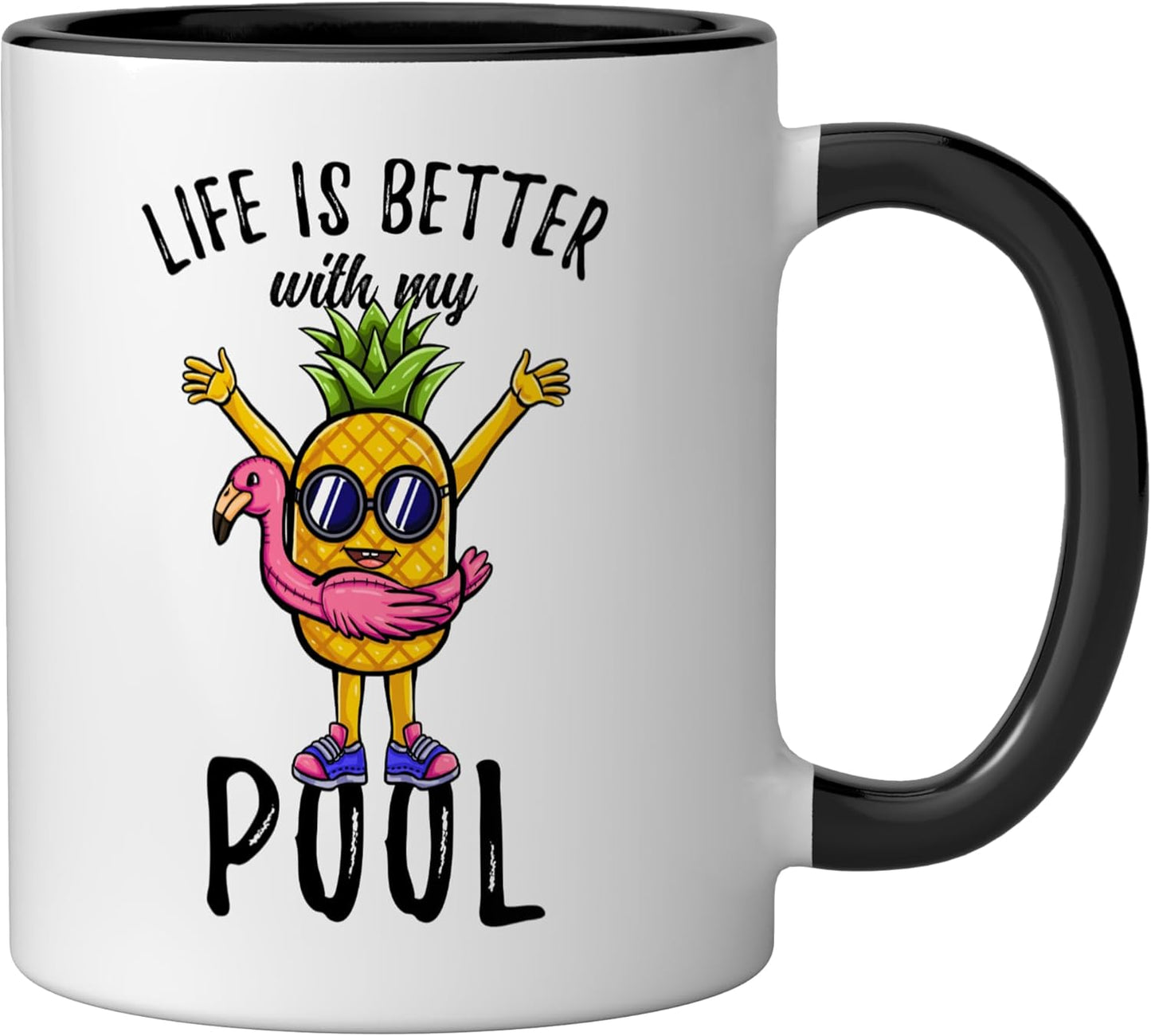 Taza Cerámica Negro/Blanco