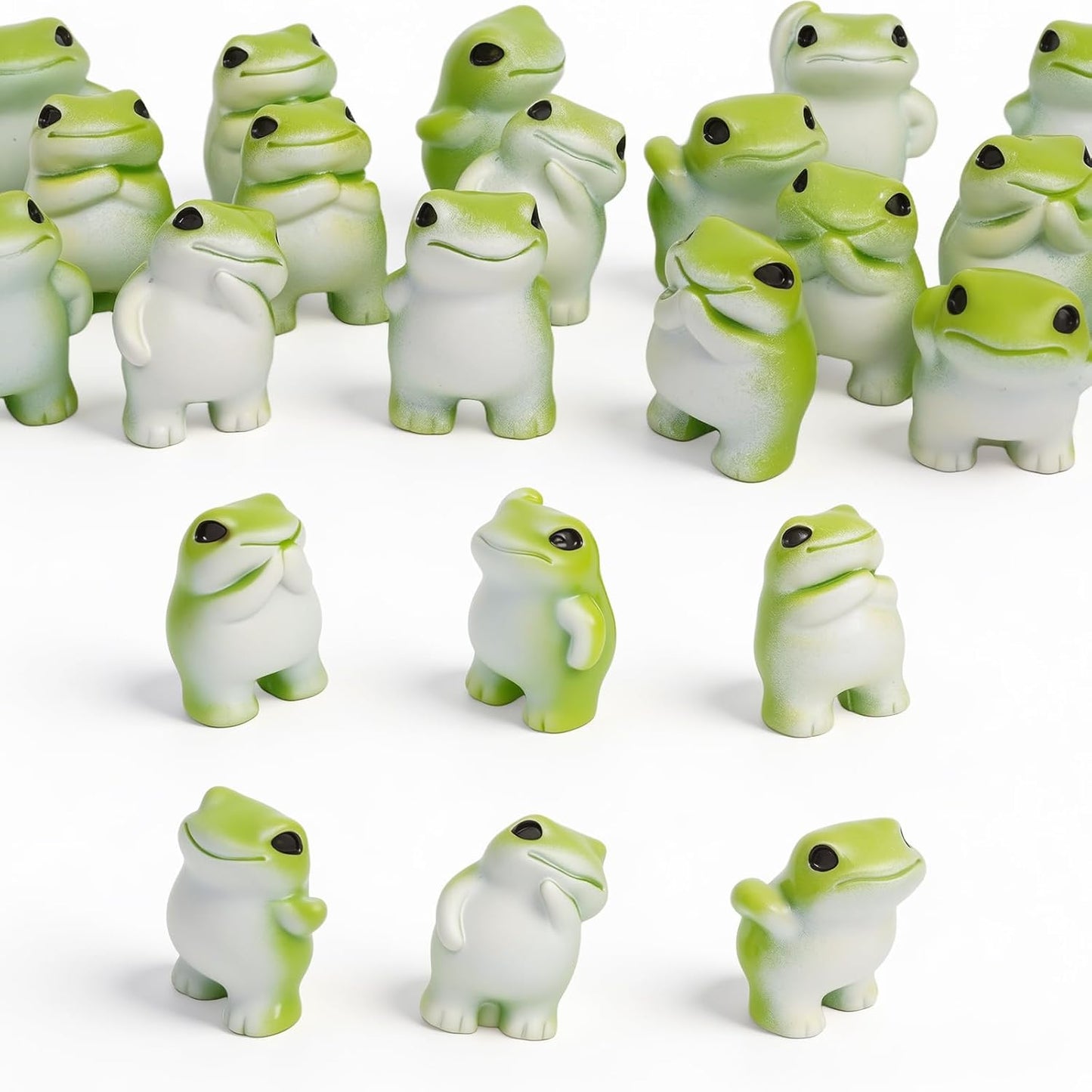 18 Mini Ranas Resina Decoración Jardín Hogar
