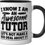 Taza Cerámica CC Tutor Negro/Blanco