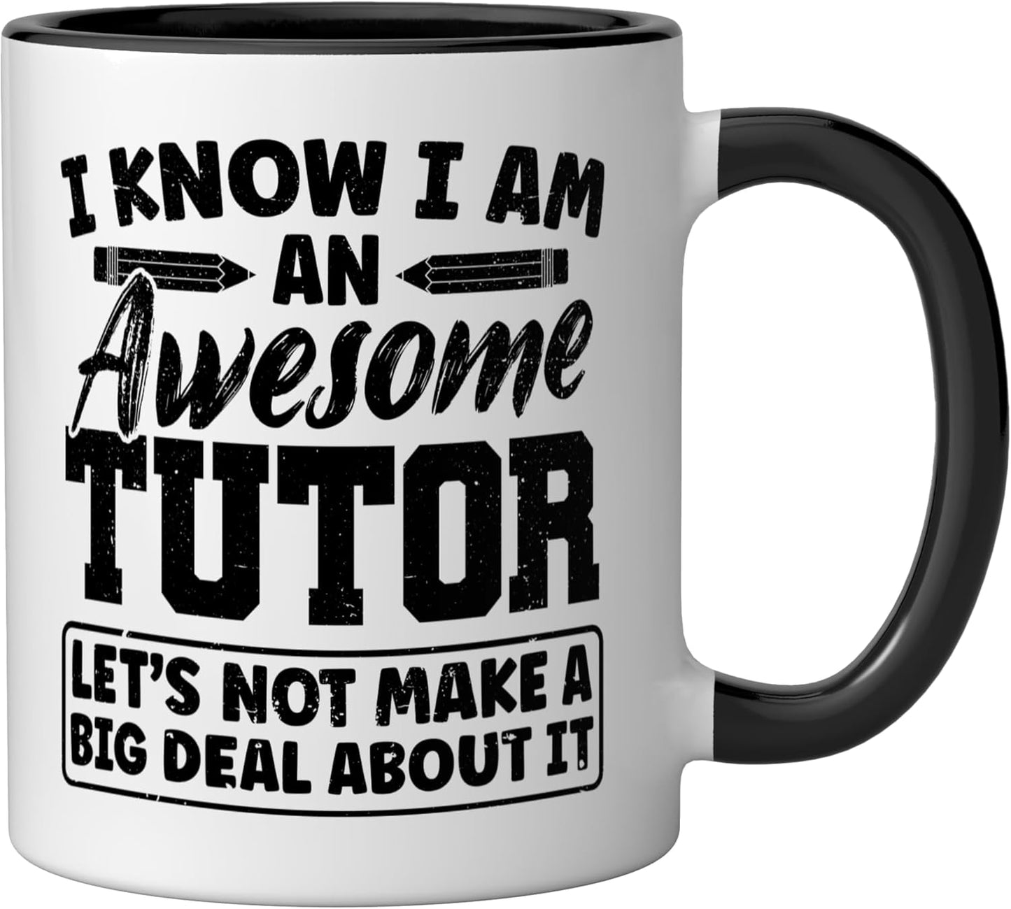 Taza Cerámica CC Tutor Negro/Blanco