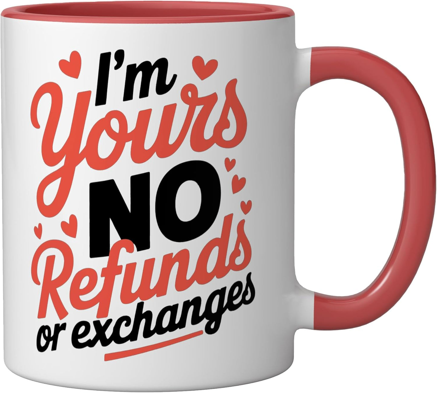 Taza cerámica I'm Yours Roja/Blanca sin devoluciones ni cambios