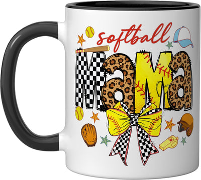 Taza Cerámica Estampado Leopardo para Mamá Negro/Blanco