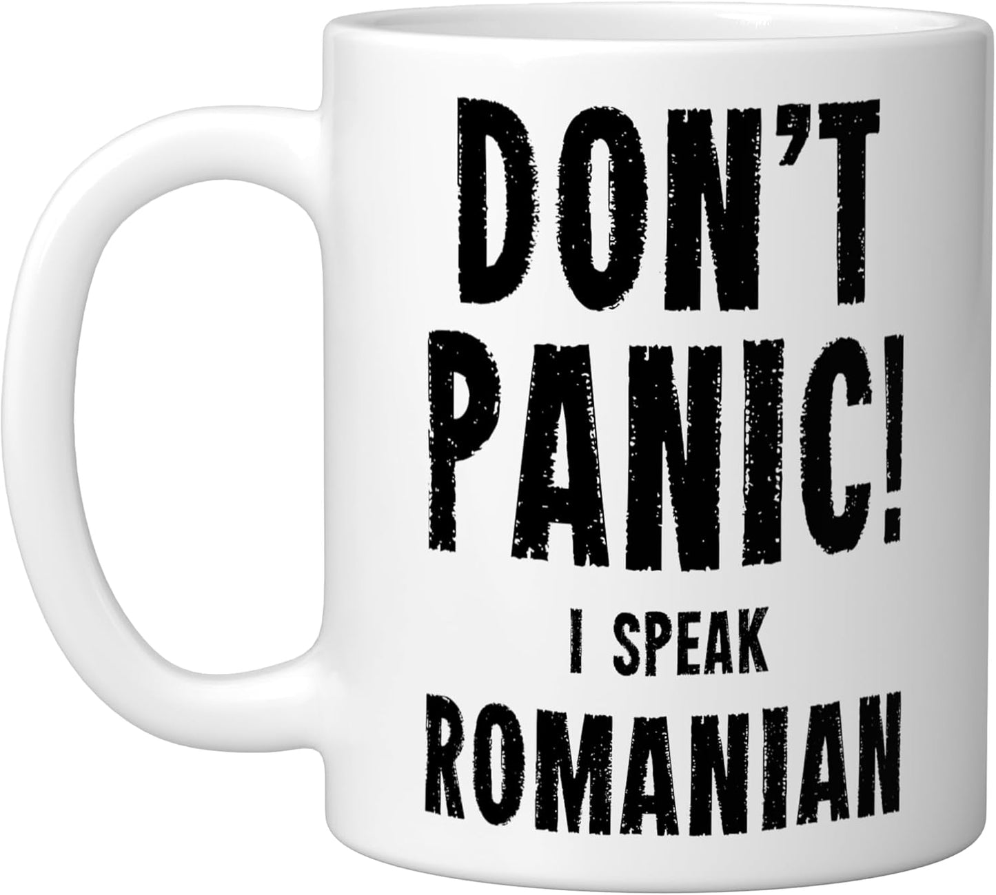 Taza Cerámica Blanca I Speak Romanian