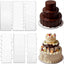 Juego de 6 espátulas acrílico transparente para glaseado y decoración de pasteles