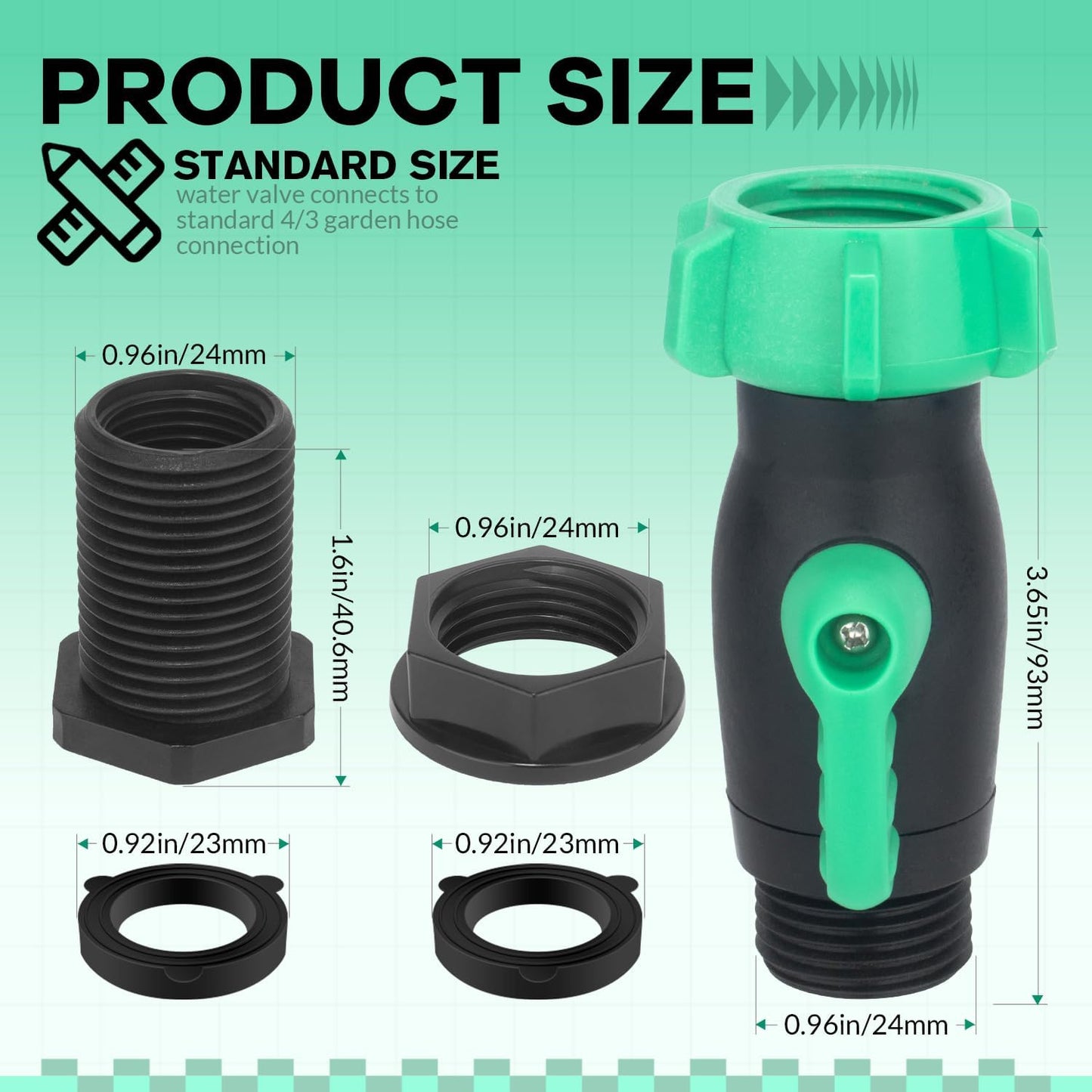 Kit espita barril lluvia 3/4pulg plástico resistente 180grados