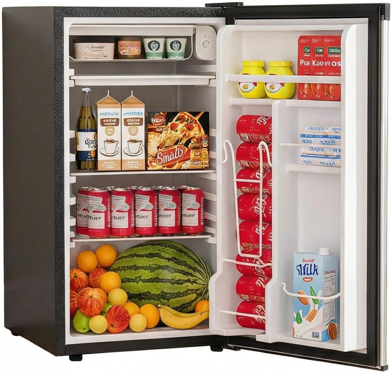 Refrigerador compacto bajo consumo 3.2 pies cúbicos silencioso
