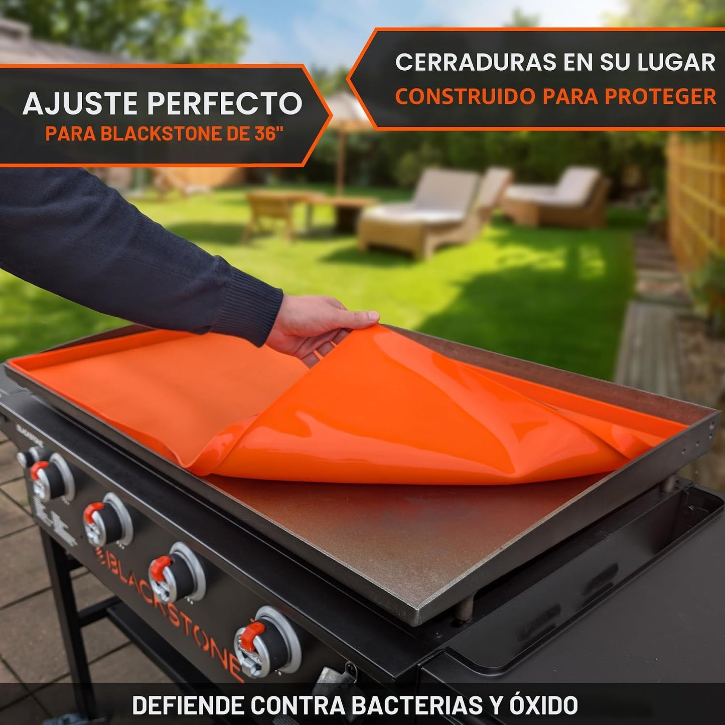 Alfombrilla silicona parrilla Blackstone 36pulg