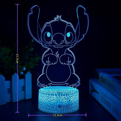 Luz Nocturna 3D con Control Remoto 16 Colores