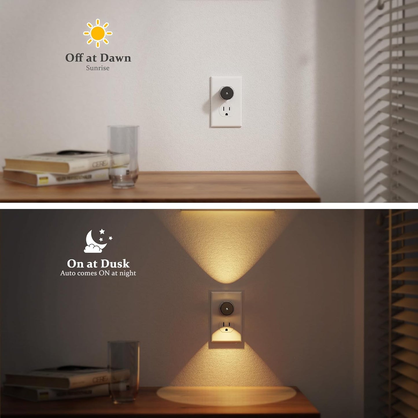 Luces Nocturnas Enchufables Giratorias 180° Pack 2