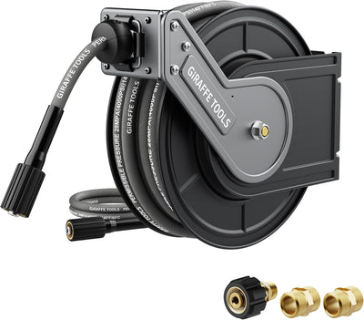 Carrete manguera lavadora 60ft 1/4pulg 4000PSI