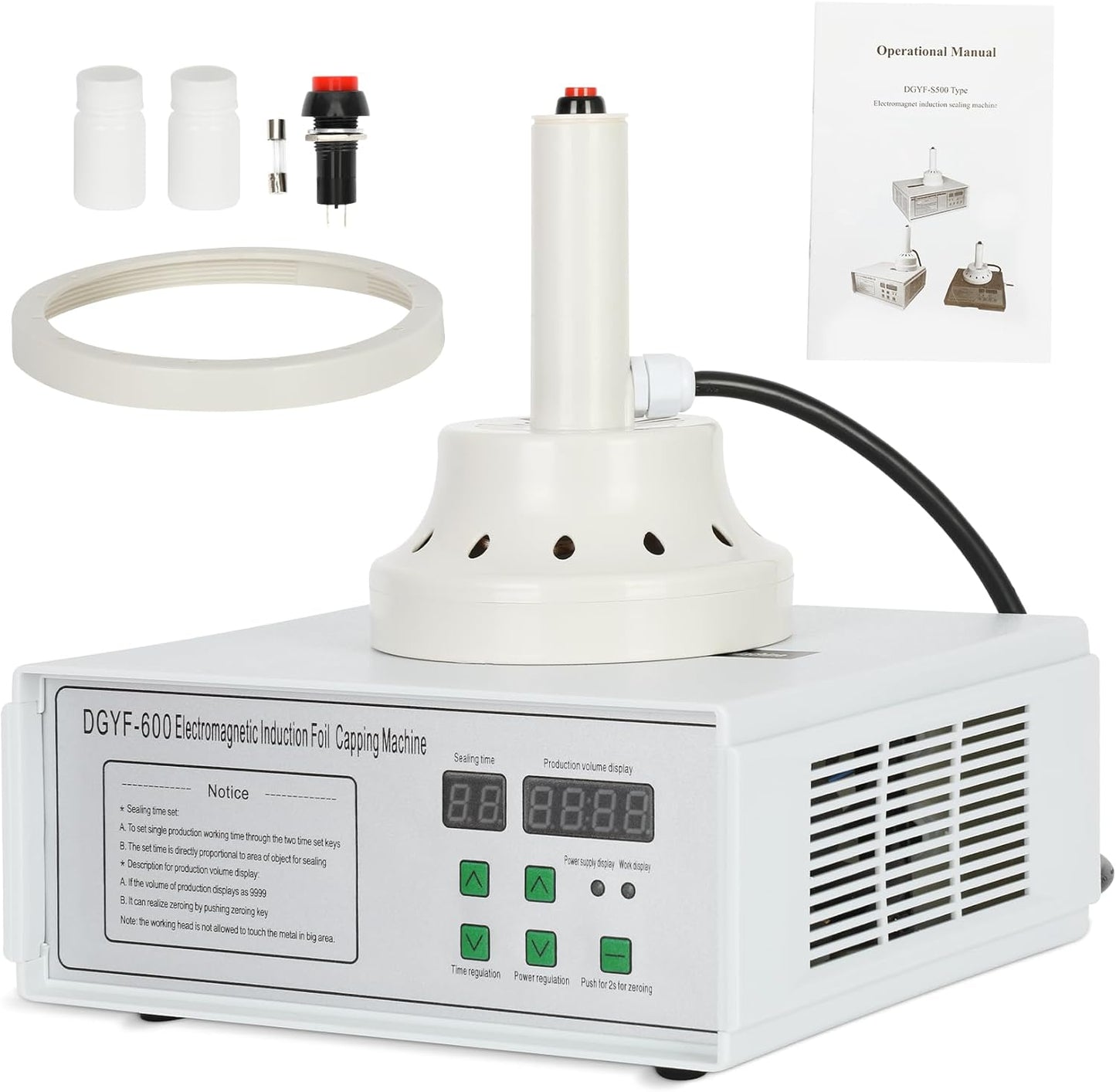 Sellador portátil tapas botellas plástico vidrio 110V