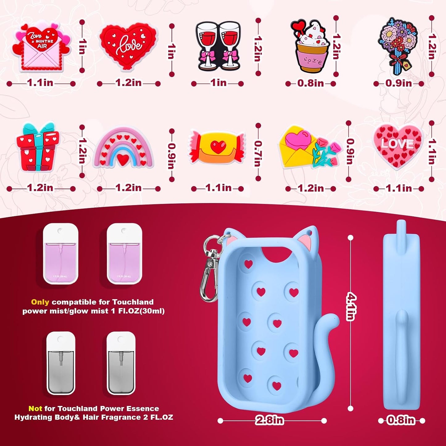 Funda silicona spray desinfectante manos estilo gato