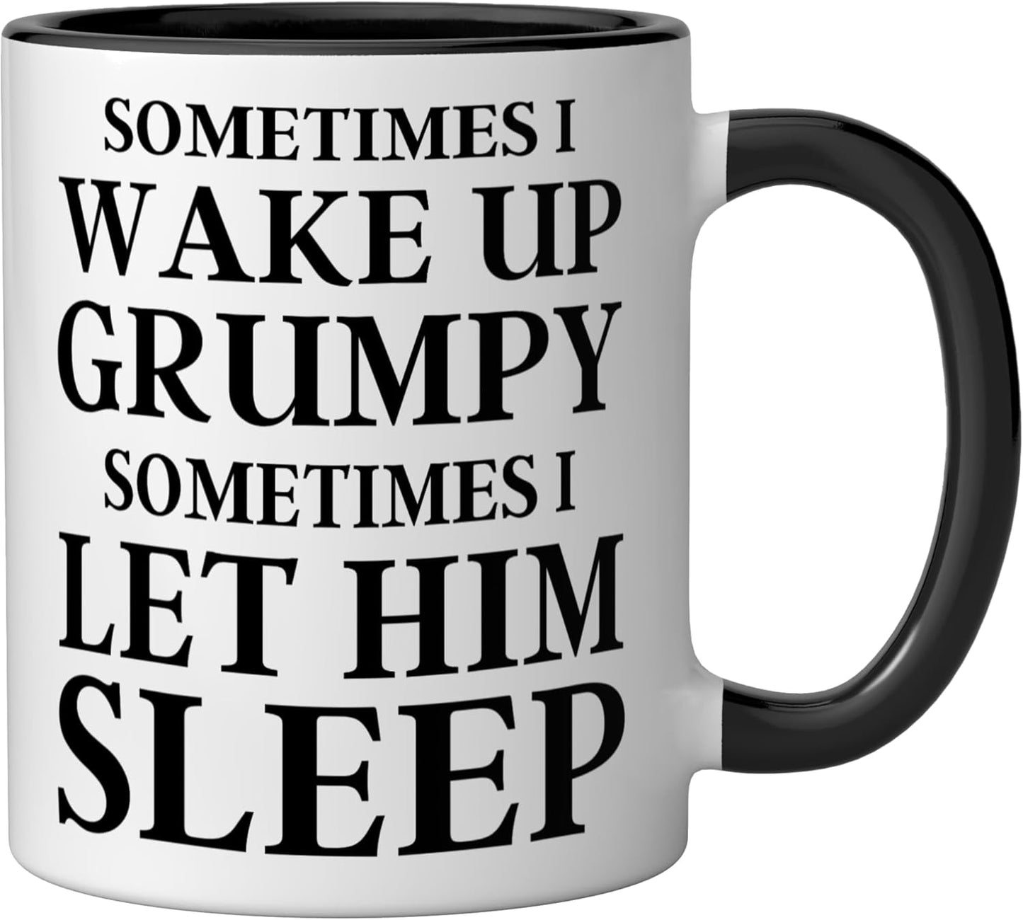 Taza Cerámica Humorística Negro/Blanco