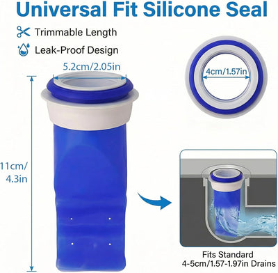 Pack 5 Tapones Drenaje Ducha Válvula Unidireccional