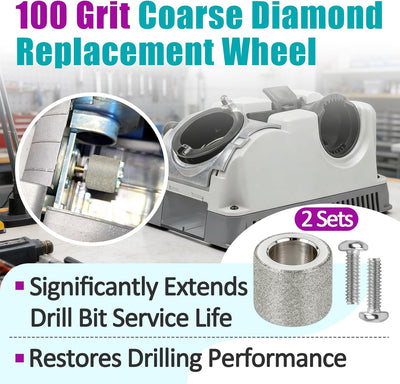 2 Set Muelas Diamante Grano 100 DA31325GF Rueda Afilado 350X