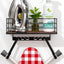 Soporte pared para tabla de planchar con ganchos ajustables