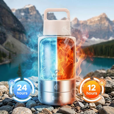 Botella agua perro 32oz acero inox aislado 2 cuencos desmontables