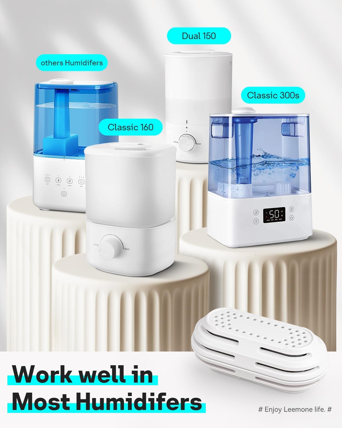 Pack 6 Cartuchos Desmineralización para Humidificador LEVOIT
