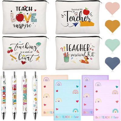 16 Pzas Regalos Profesores con Bolsa Maquillaje y Rotuladores