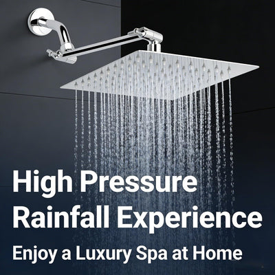 Cabezal ducha lluvia 6pulg acero inox boquilla silicona