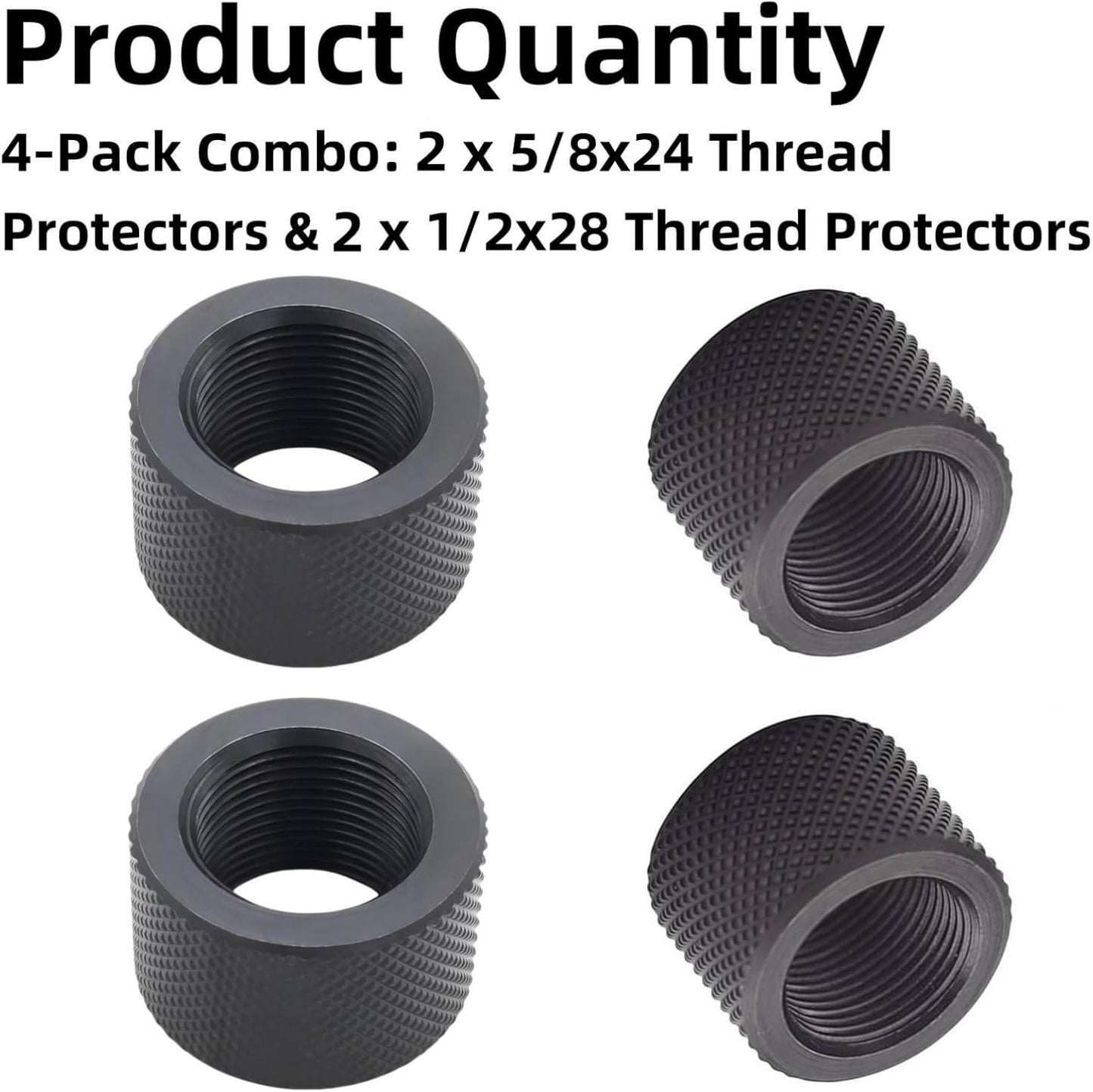 Pack 4 Protectores Rosca 5/8x24 y 2 1/2x28 Duraderos