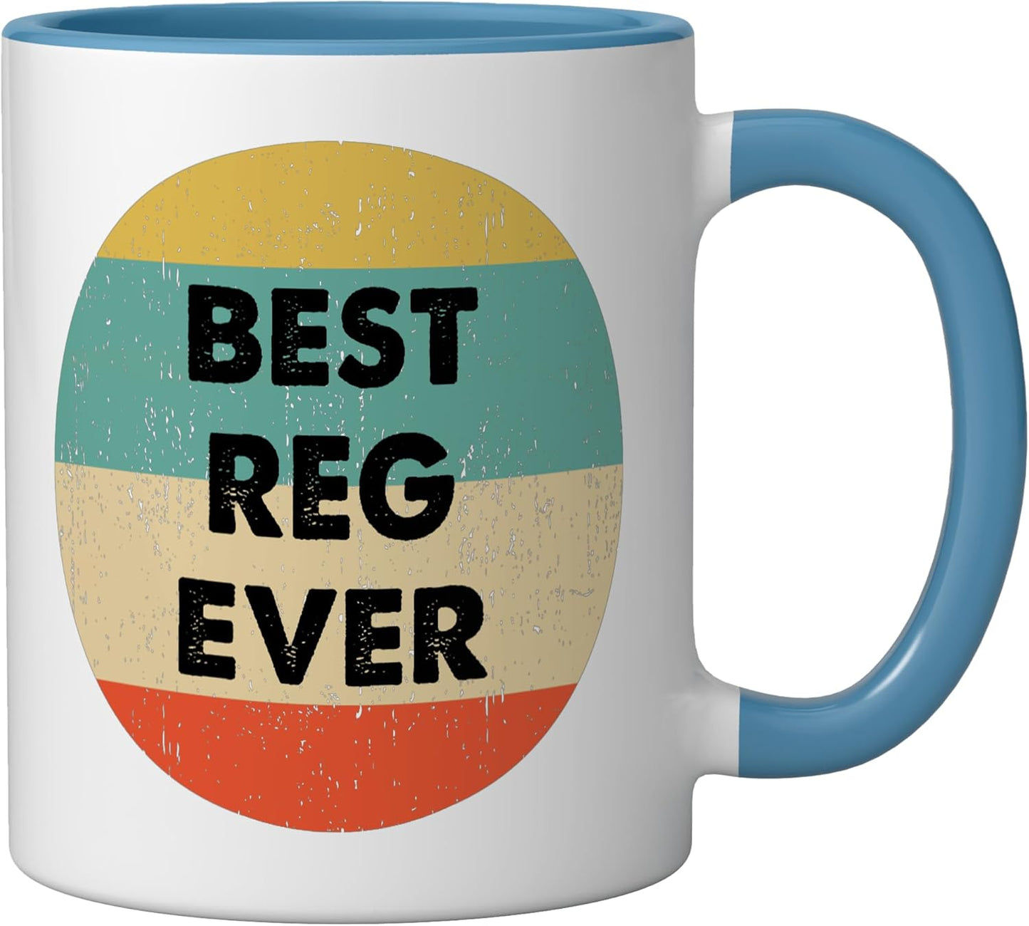Taza Cerámica Reg Name Azul/Blanco