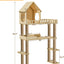 Árbol madera gatos 60.2pulg caja arena torre moderna