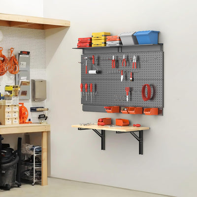 Mesita plegable pared taller 150lbs 31.5x15.75in