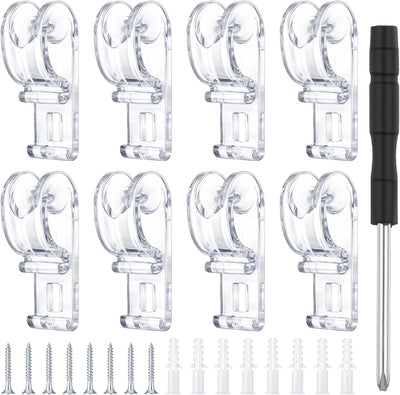 8 Soportes Cable Ciego Retenedor Cadena Transparente Para Sombra