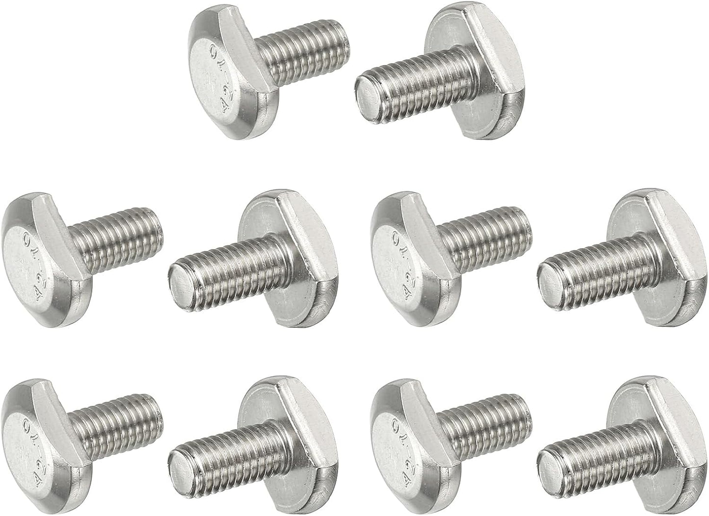 Pernos T M8 x 0.630pulg acero inox 304 10 Pzas