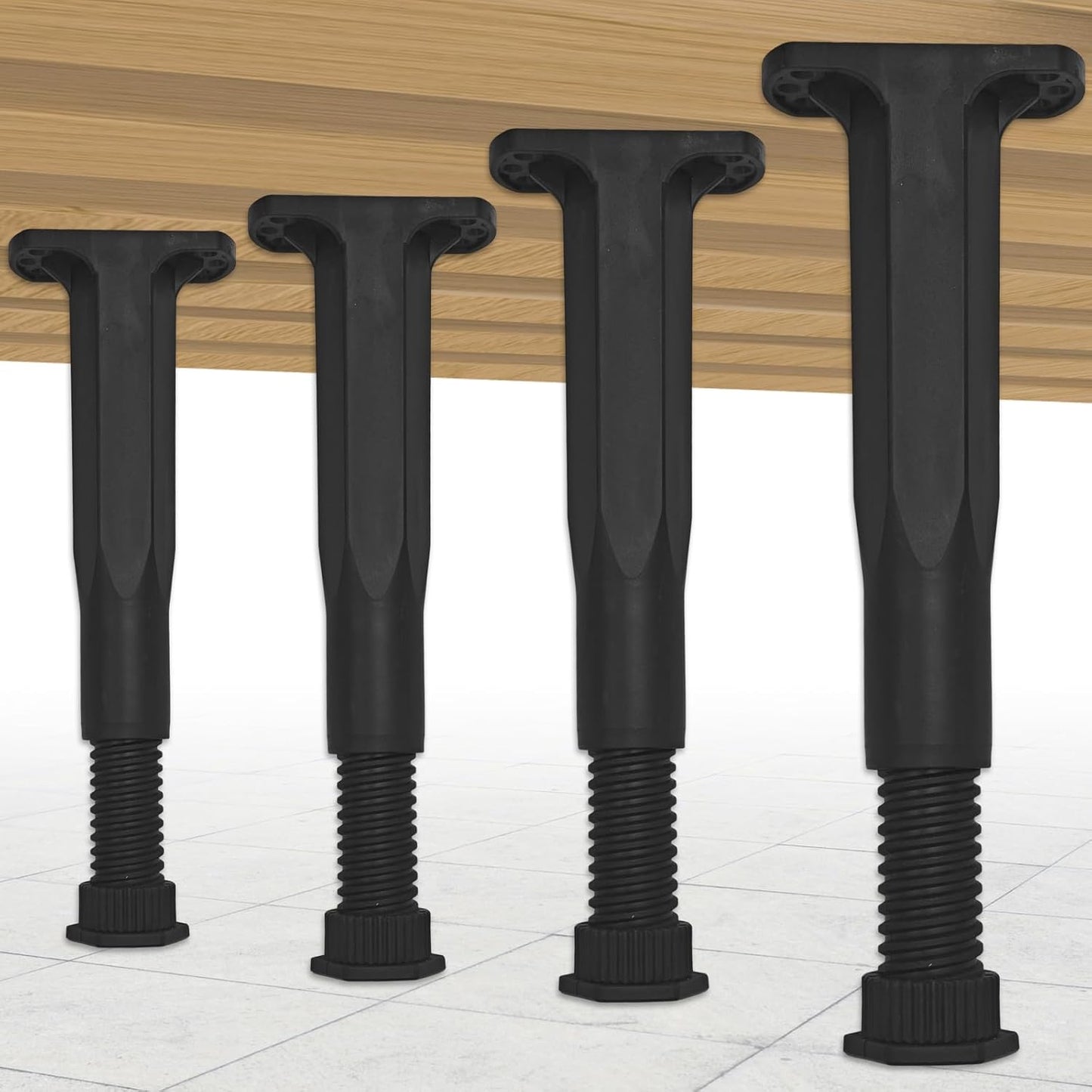 4 Pzas patas soporte ajustables 8.3-14.5pulg silenciosas duraderas