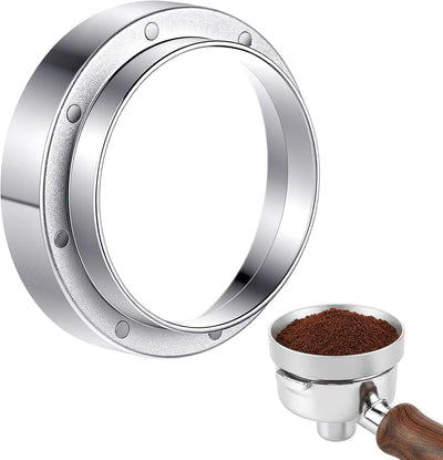Embudo dosificador de espresso con portafiltro magnético acero inoxidable