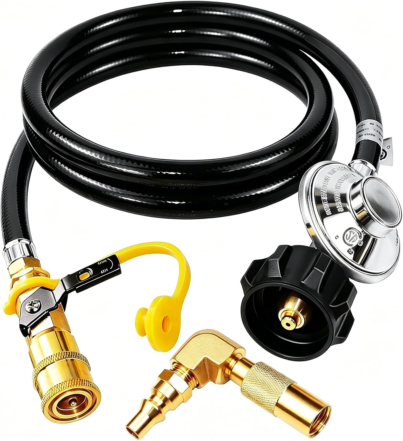 Manguera propano 8ft válvula seguridad adaptador QCC1 parrilla